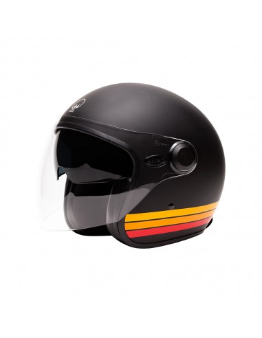 casque jet boreal noir mat/orange