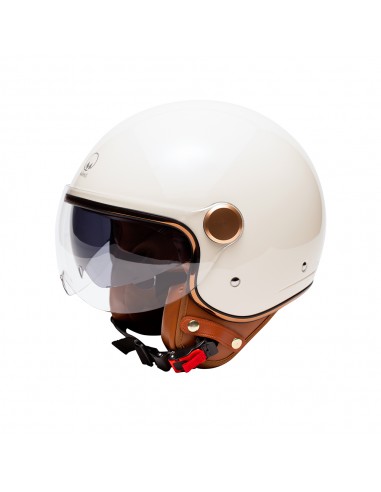 casque jet grasse crème
