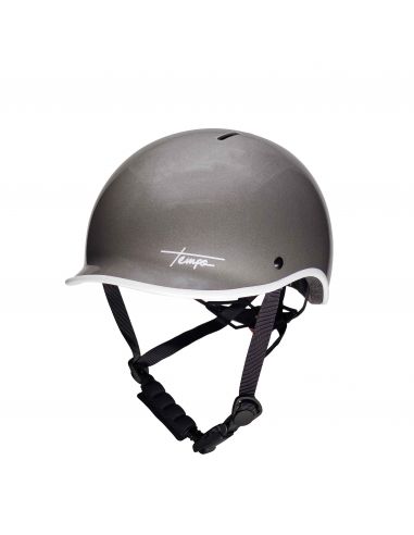 CASQUE JET TEMPO SILVER METALIZED