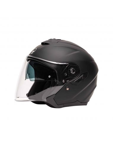 casque jet m-jet fiber noir mat